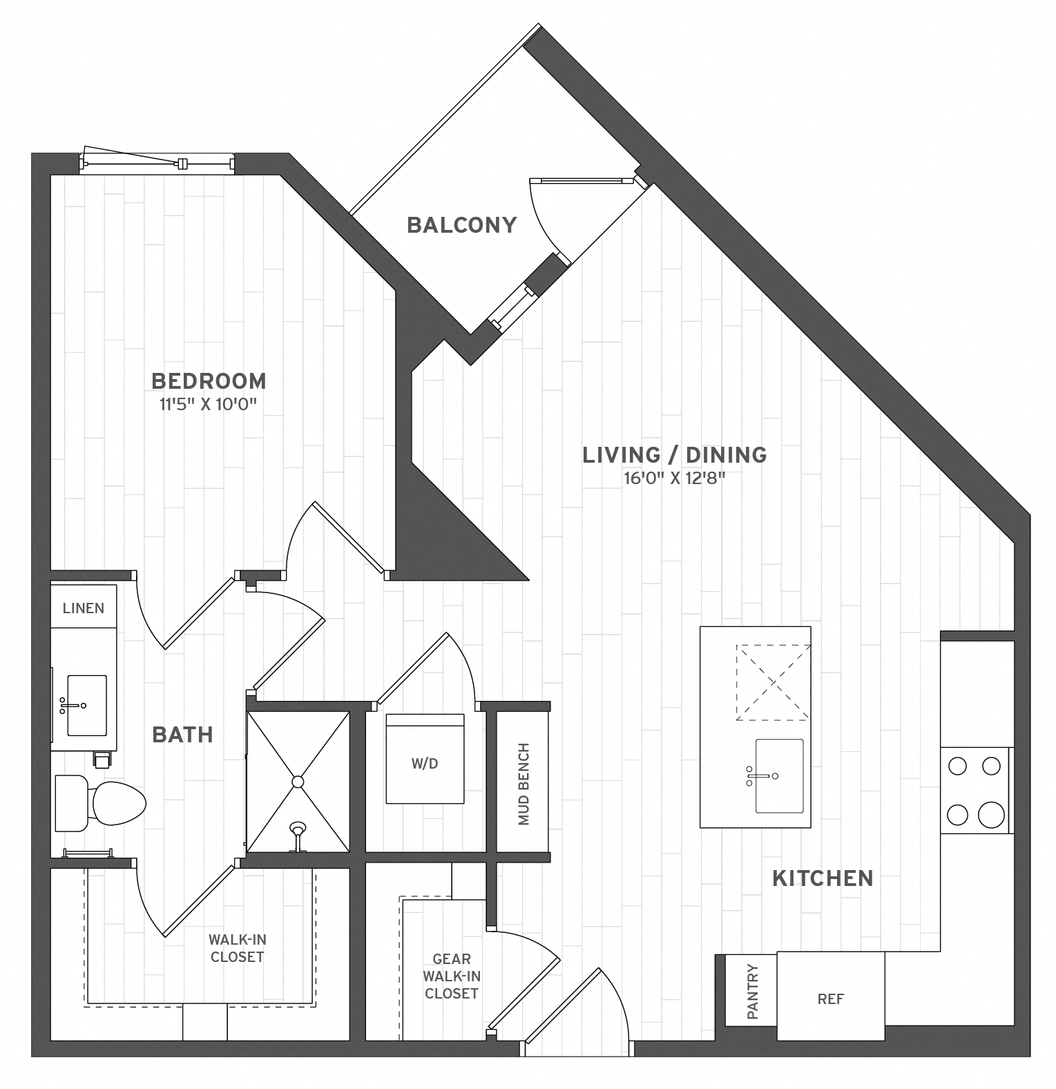 Floor Plan Image of Apartment Apt A-427